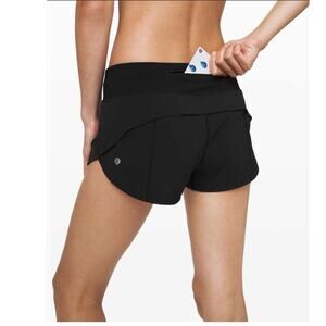Lululemon speed up shorts black 10